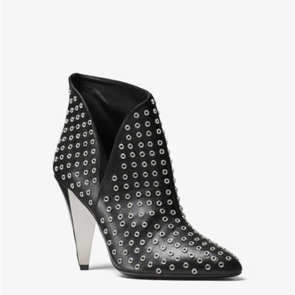 MICHAEL KORS Angelina Grommeted Ankle Boots-NEW - Picture 6 of 7